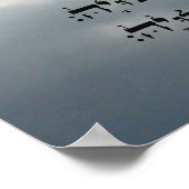 詩篇150 ～ヘブライ語、英語、語訳 ポスター (角)