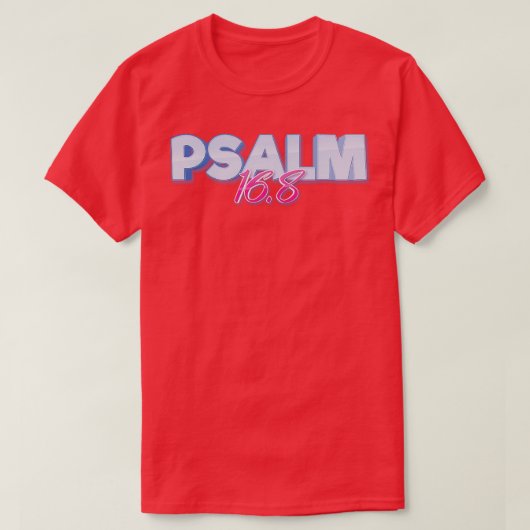 詩篇168聖句 Tシャツ (デザイン正面)