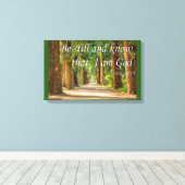 詩篇16:10わたしがまだ神であることを知りなさい キャンバスプリント (インサイチュ (ウッドフロア))