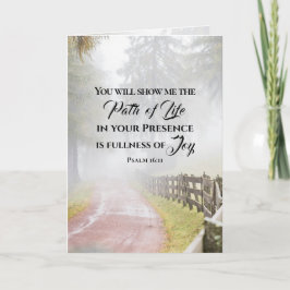 詩篇16:11あなたは私に人生の道を示す カード