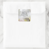 詩篇16:11あなたは私に人生の道を示す スクエアシール (バッグ)