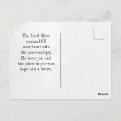 詩篇16:11あなたは私に人生の道を示す ポストカード (裏面)