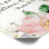 詩篇16:11　彼の前にあっては、喜びに満ちている ポスター (角)