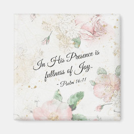 詩篇16:11　彼の前にあっては、喜びに満ちている マグネット