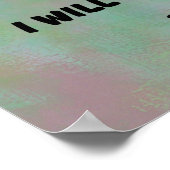 詩篇16:7-8神の聖句をほめたたえる ポスター (角)