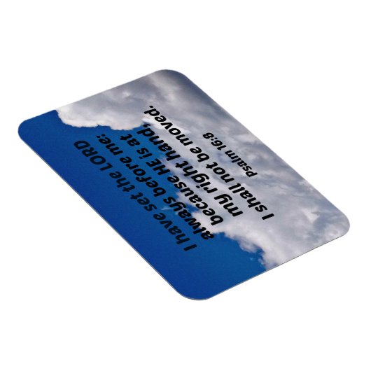 詩篇16:8わたしは主をわたしの前に置いた マグネット (右側)