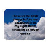 詩篇16:8わたしは主をわたしの前に置いた マグネット (横)