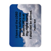 詩篇16:8わたしは主をわたしの前に置いた マグネット (縦)
