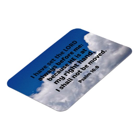 詩篇16:8わたしは主をわたしの前に置いた マグネット (左側)