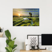 詩篇16:8わたしは保常に主に目を向ける ポスター (ホームオフィス)