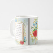 詩篇16 8私は聖書のクリスチャンを揺るがされることはない コーヒーマグカップ (正面左)