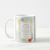詩篇16 8私は聖書のクリスチャンを揺るがされることはない コーヒーマグカップ (左)