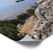 詩篇16:8 "私は動揺しない"風光明媚な ポスター (角)