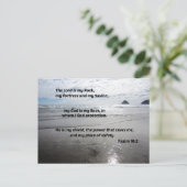 詩篇18:2主は私の岩、わたしの要塞である シーズンポストカード (スタンド正面)