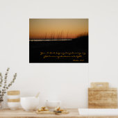 詩篇18:28わたしの神は、わたしの闇を光に変える ポスター (キッチン)