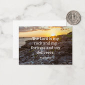 詩篇18:2、聖なる書物、 経典節 ノートカード (正面/裏面インサイチュ)