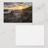 詩篇18:2、聖なる書物、 経典節 ノートカード (正面/裏面)