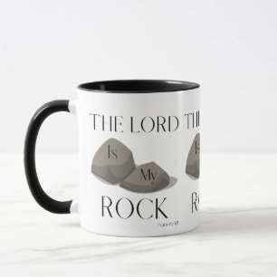 詩篇18:2 KJV聖書の聖句The Lord is My Rock マグカップ