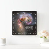 詩篇19 感動的 スクエア壁時計 (ホーム)