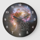 詩篇19 感動的 ラージ壁時計 (正面)