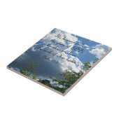 詩篇19:1神の栄光を天国が宣言する タイル (側面)