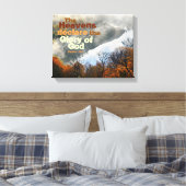 詩篇19:1聖書の聖句の栄光の神のキャンバスプリント キャンバスプリント (インサイチュ (寝室))