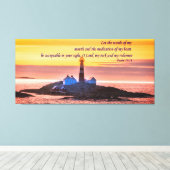 詩篇19:14わたしの口と口の言葉を… キャンバスプリント (インサイチュ (ウッドフロア))