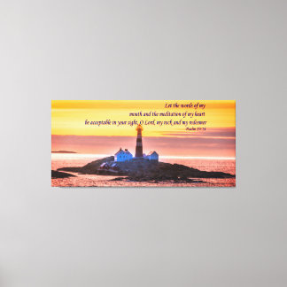 詩篇19:14わたしの口と口の言葉を… キャンバスプリント