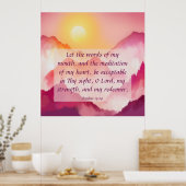 詩篇19:14 ポスター (キッチン)