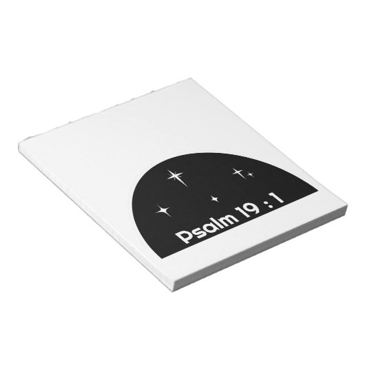 "詩篇19:1" ノートパッド (アングル)