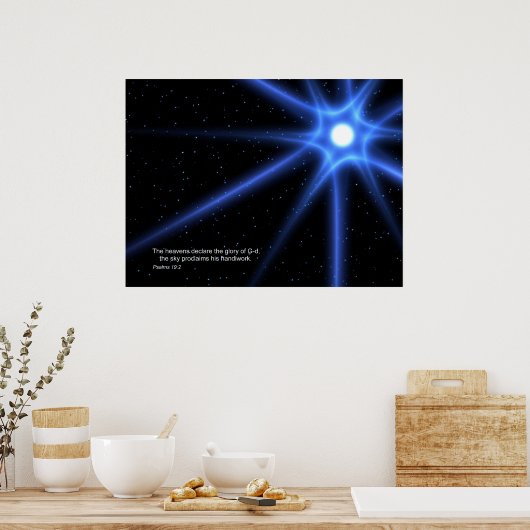 詩篇19:2 ポスター (キッチン)