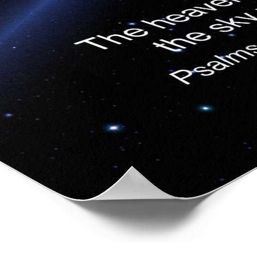 詩篇19:2 ポスター (角)