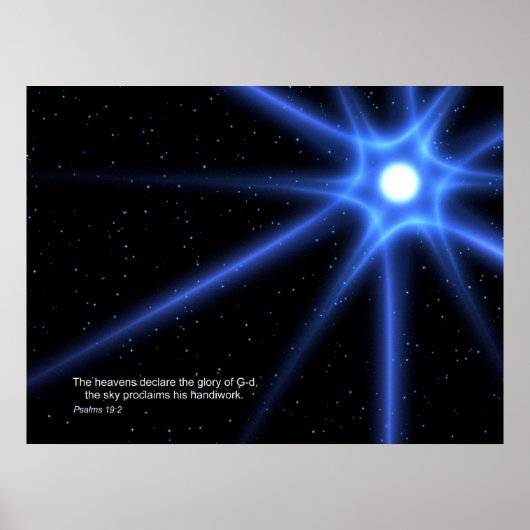 詩篇19:2 ポスター (正面)