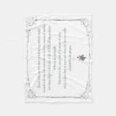 詩篇1-1-3罪人と歩調を合わせないで フリースブランケット (正面)