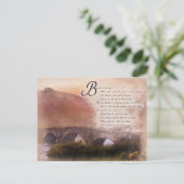 詩篇1:1-3賛美は人が… ポストカード (スタンド正面)