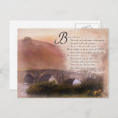 詩篇1:1-3賛美は人が… ポストカード (正面/裏面)