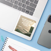 詩篇1:2聖書の主の言葉を喜ばせる シール (ノートパソコンとiPhone)