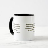 詩篇1:2 KJVバイブル聖句Two-Tone Mug マグカップ (正面左)