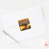 詩篇2神の怒り聖書の聖句 スクエアシール (封筒)