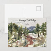 詩篇20節 聖書 誕生日 砂漠 ポストカード (正面/裏面)