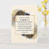 詩篇20:6主与えの勝利 カード (黄色い花)