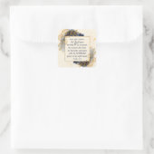 詩篇20:6主与えの勝利 スクエアシール (バッグ)