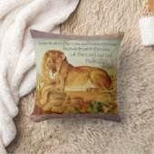 詩篇20:7キリスト教の獅子聖句 クッション (ブランケット)