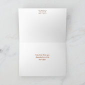 詩篇23のクリスマスカード シーズンカード (内部)