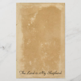 詩篇23キリスト教聖書聖句の古代パーチメント 便箋