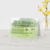 詩篇23主は私の羊飼いだ カード (黄色い花)