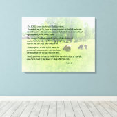 詩篇23主は私の羊飼いだ キャンバスプリント (インサイチュ (ウッドフロア))