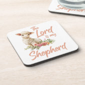 詩篇23主は私の羊飼いのキリスト教の信仰である コースター (左側)