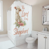 詩篇23主は私の羊飼いのキリスト教の信仰である シャワーカーテン (インサイチュ)