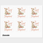 詩篇23主は私の羊飼いのキリスト教の信仰である スクエアシール (シート)